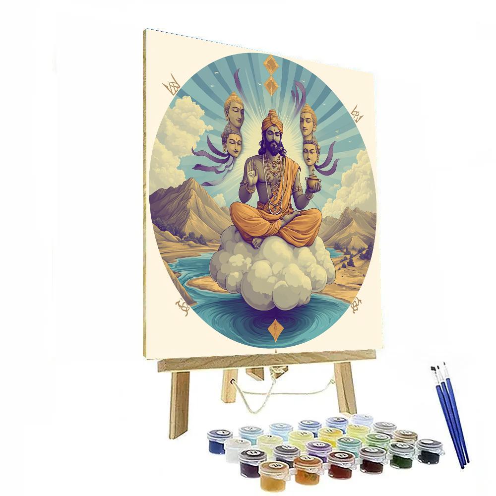 Brahma And The Four Direction Winds Paint by numbers art