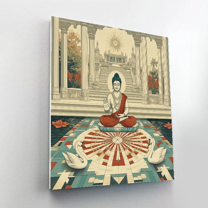 Brahma Pavilion Of Sacred Geometry Number painting