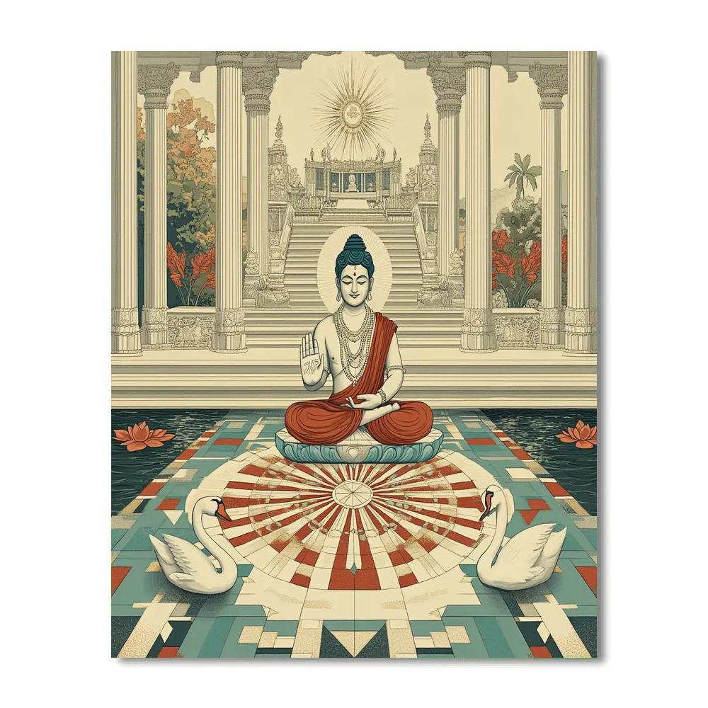 Brahma Pavilion Of Sacred Geometry Number painting