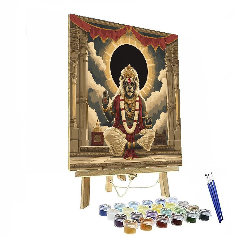 Narasimha At The Eclipse Threshold Paint by numbers kits