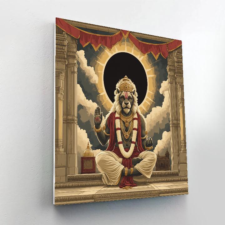 Narasimha At The Eclipse Threshold Paint by numbers kits
