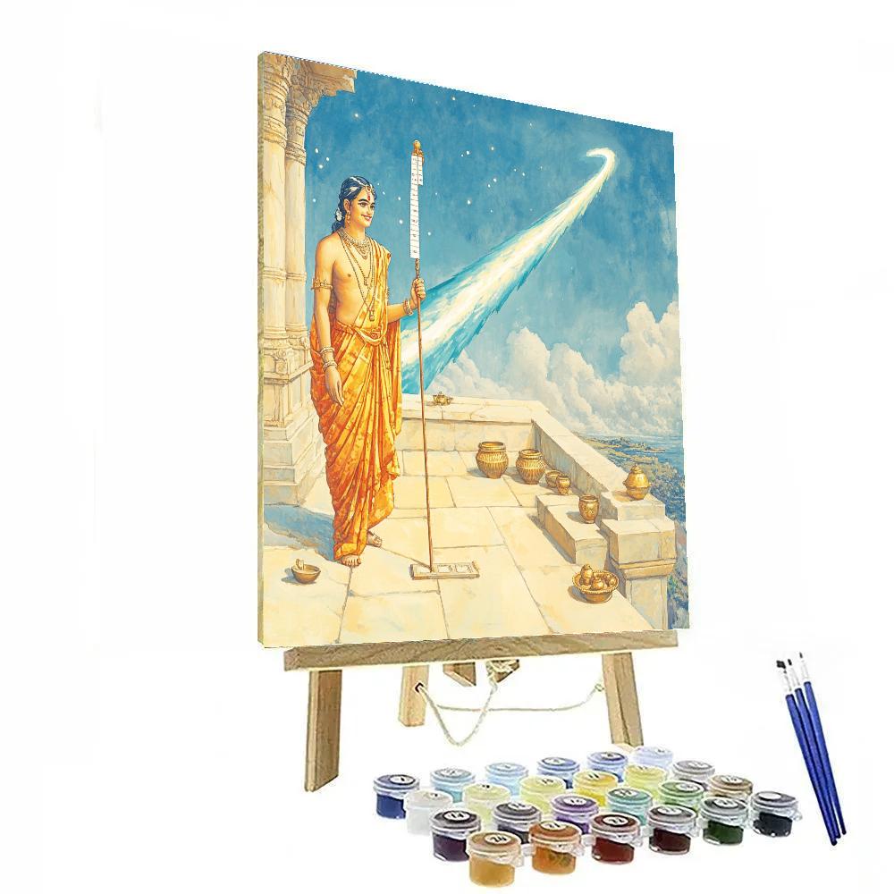 Vamana Measuring A Comet Trail Painting by numbers kit