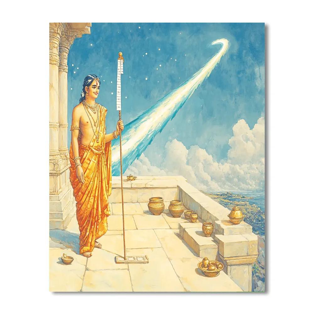 Vamana Measuring A Comet Trail Painting by numbers kit