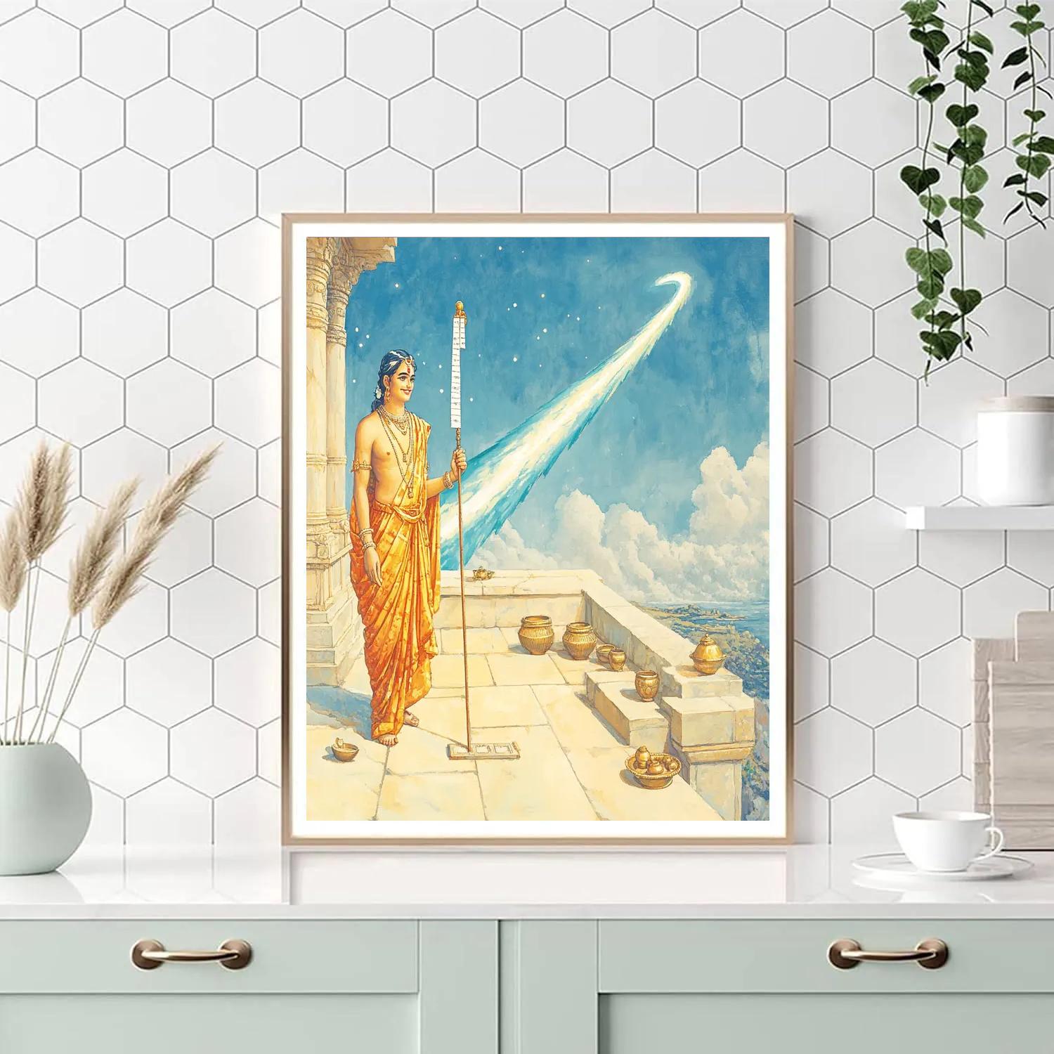 Vamana Measuring A Comet Trail Painting by numbers kit