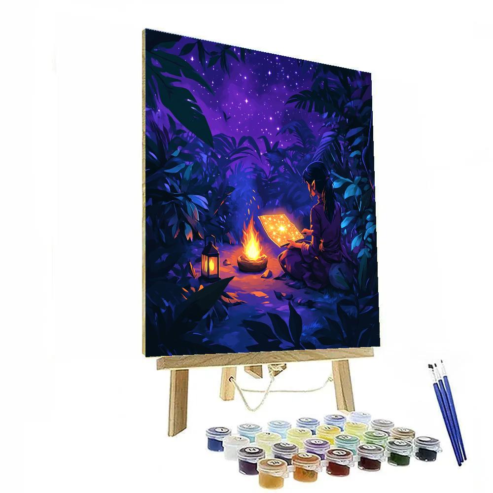 Raya Dragon Scale Star Map Camp paint by numbers