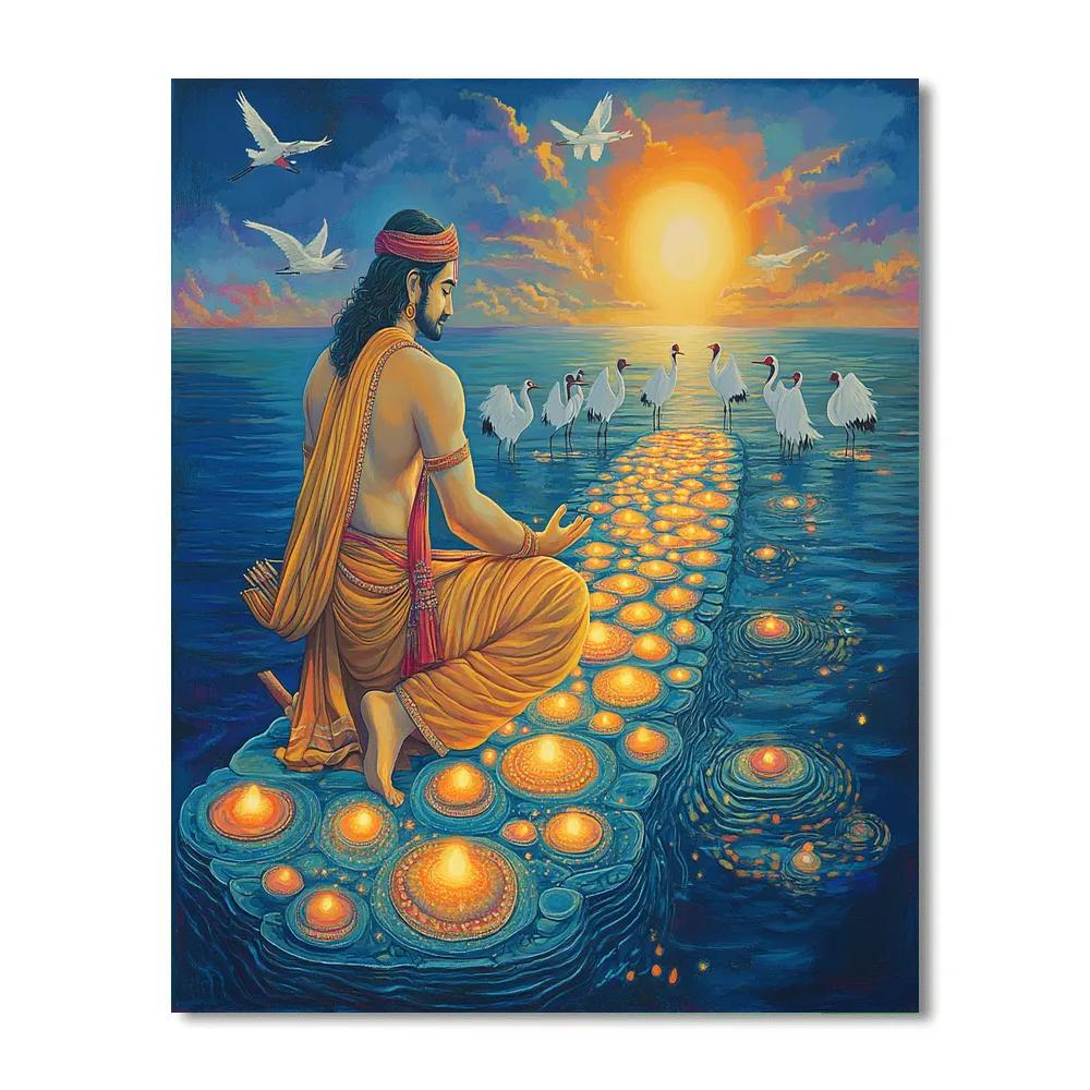 Celestial Bridge For Rama paint by numbers