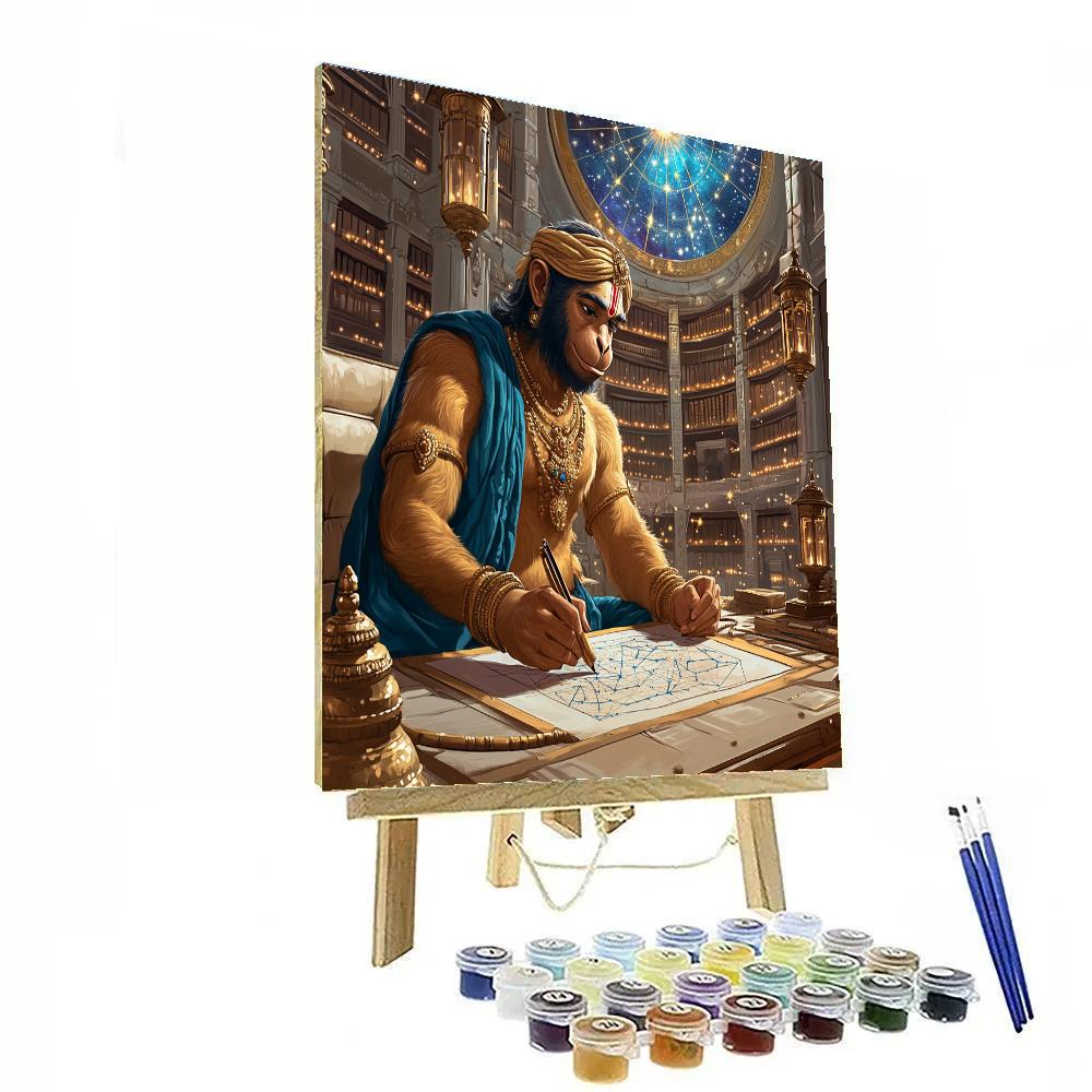 Hanuman Celestial Mapmaker In The Archive DIY paint by numbers