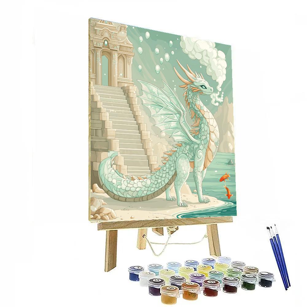 Tideglass Temple Dragon Painting by numbers kit
