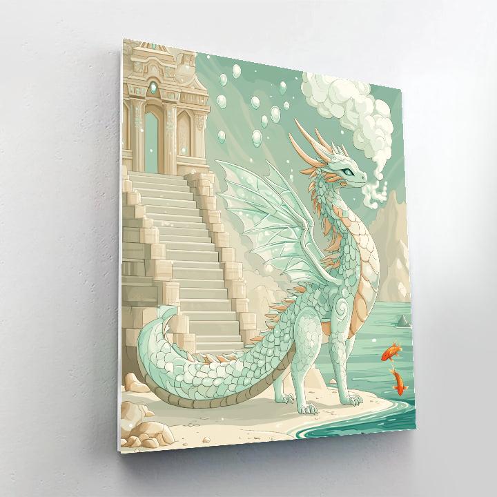Tideglass Temple Dragon Painting by numbers kit