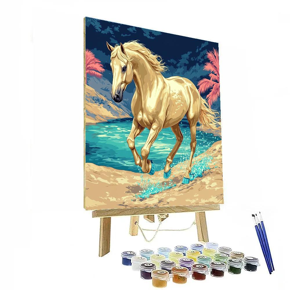 Saltwind Horse Of The Glass Dunes painting number kit
