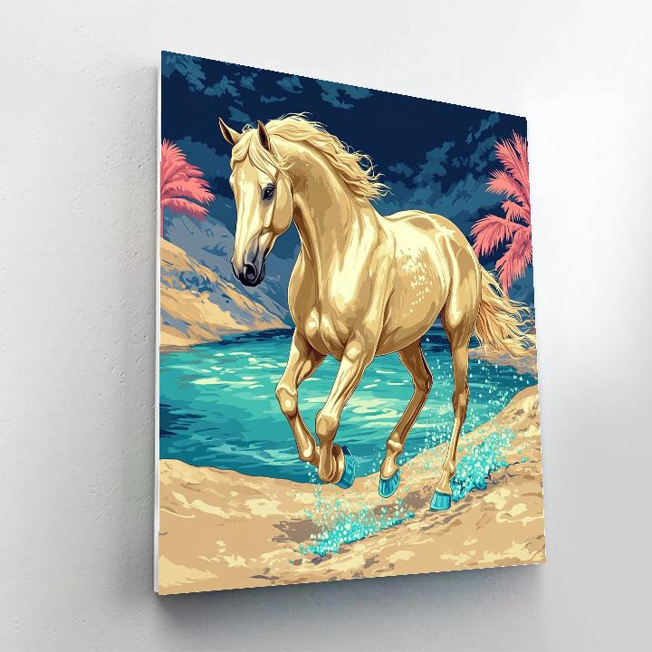 Saltwind Horse Of The Glass Dunes painting number kit