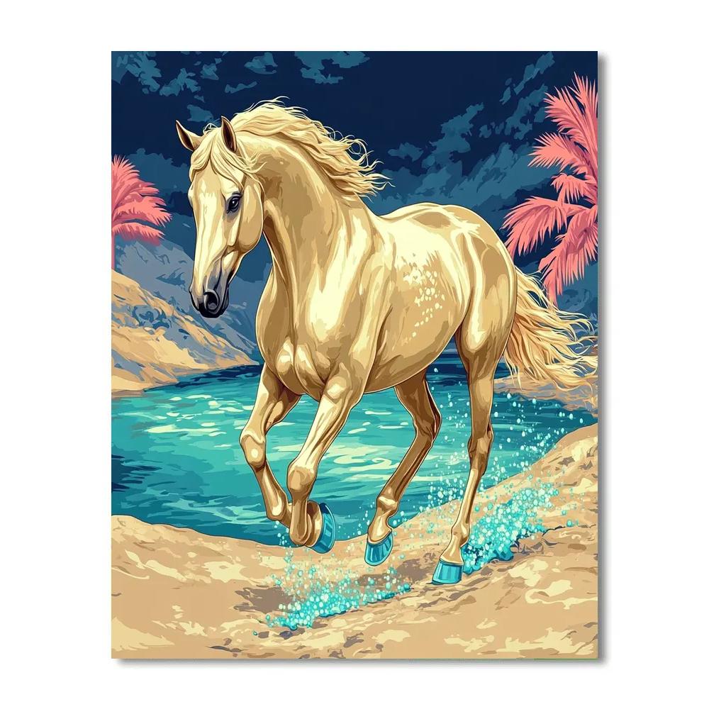 Saltwind Horse Of The Glass Dunes painting number kit