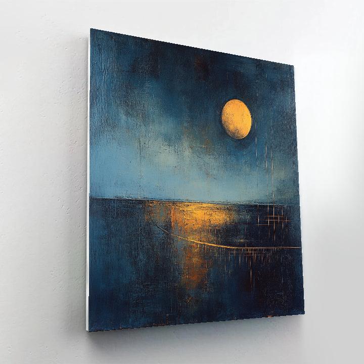 Paul Klee Inspired Nocturne Of Quiet Orbits paint by color