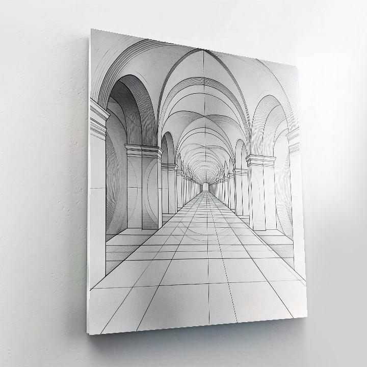 M.C. Escher Inspired Paradox Of Silent Symmetry paint by number