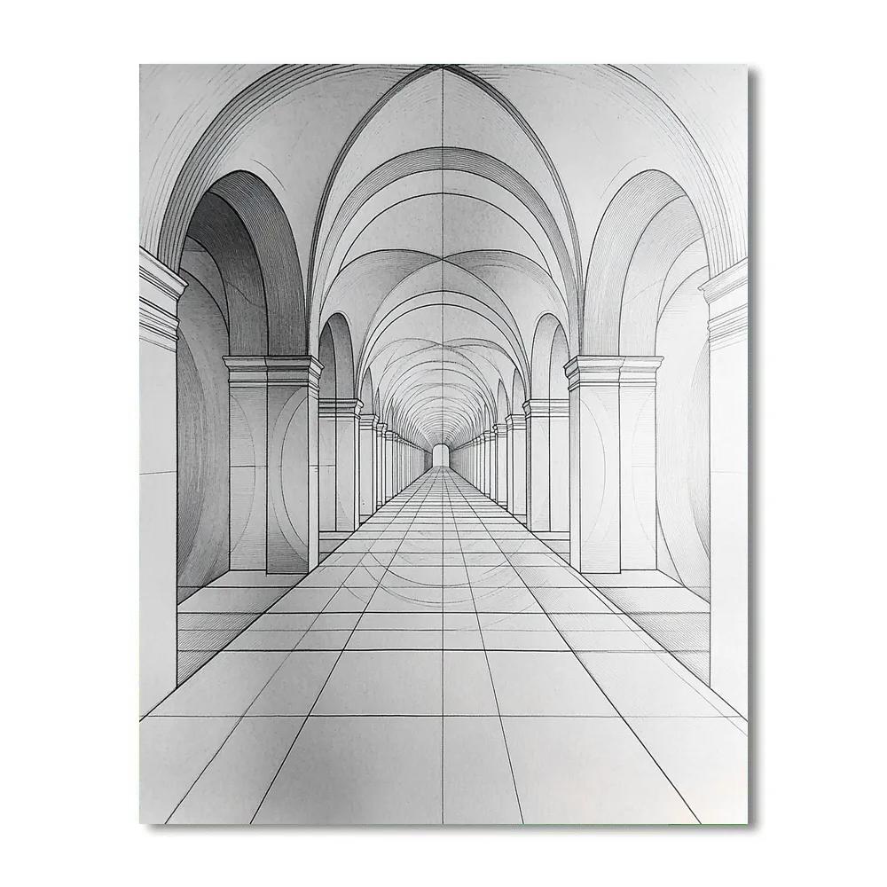 M.C. Escher Inspired Paradox Of Silent Symmetry paint by number