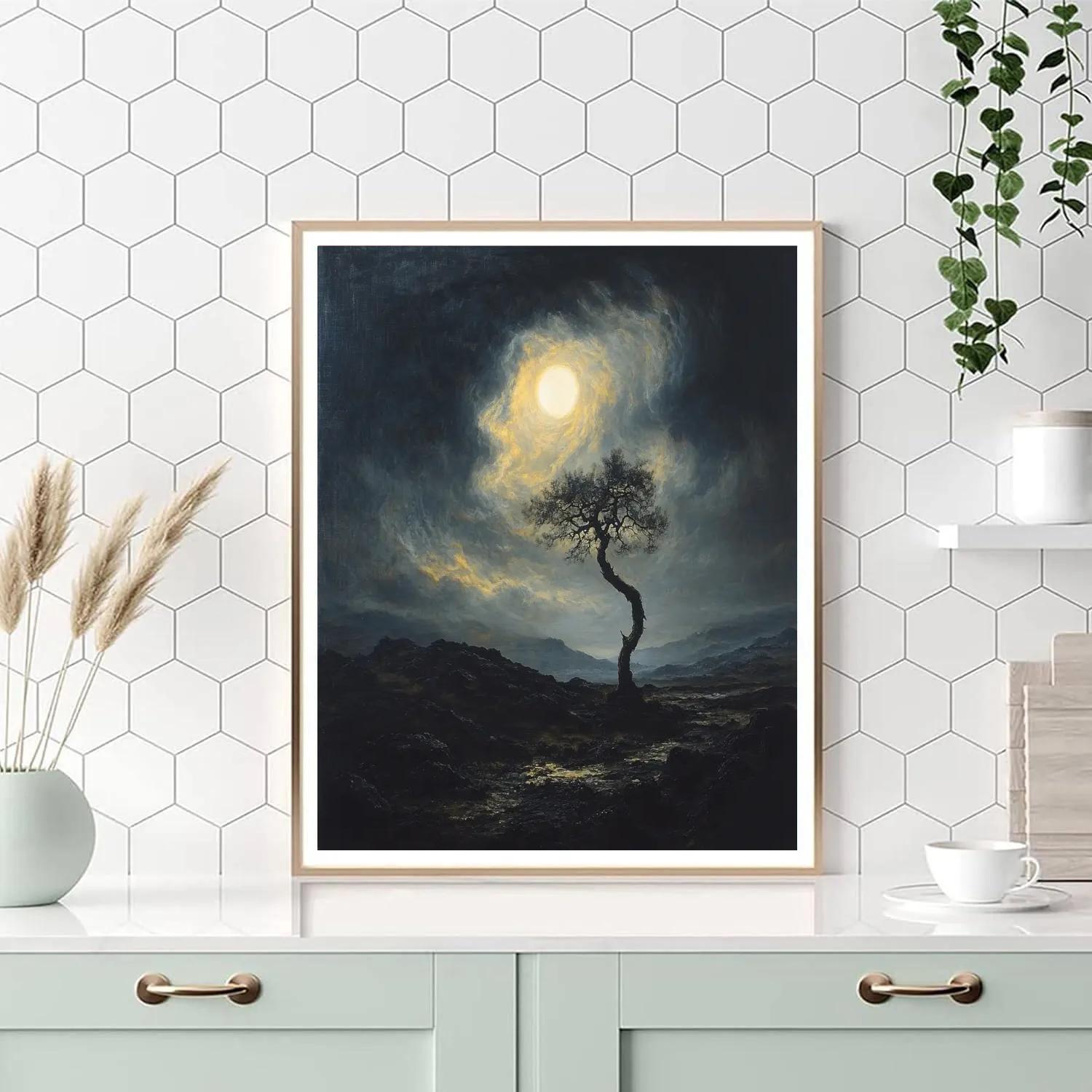 Francisco Goya Inspired Eclipse Over Basalt Moor painting number kit