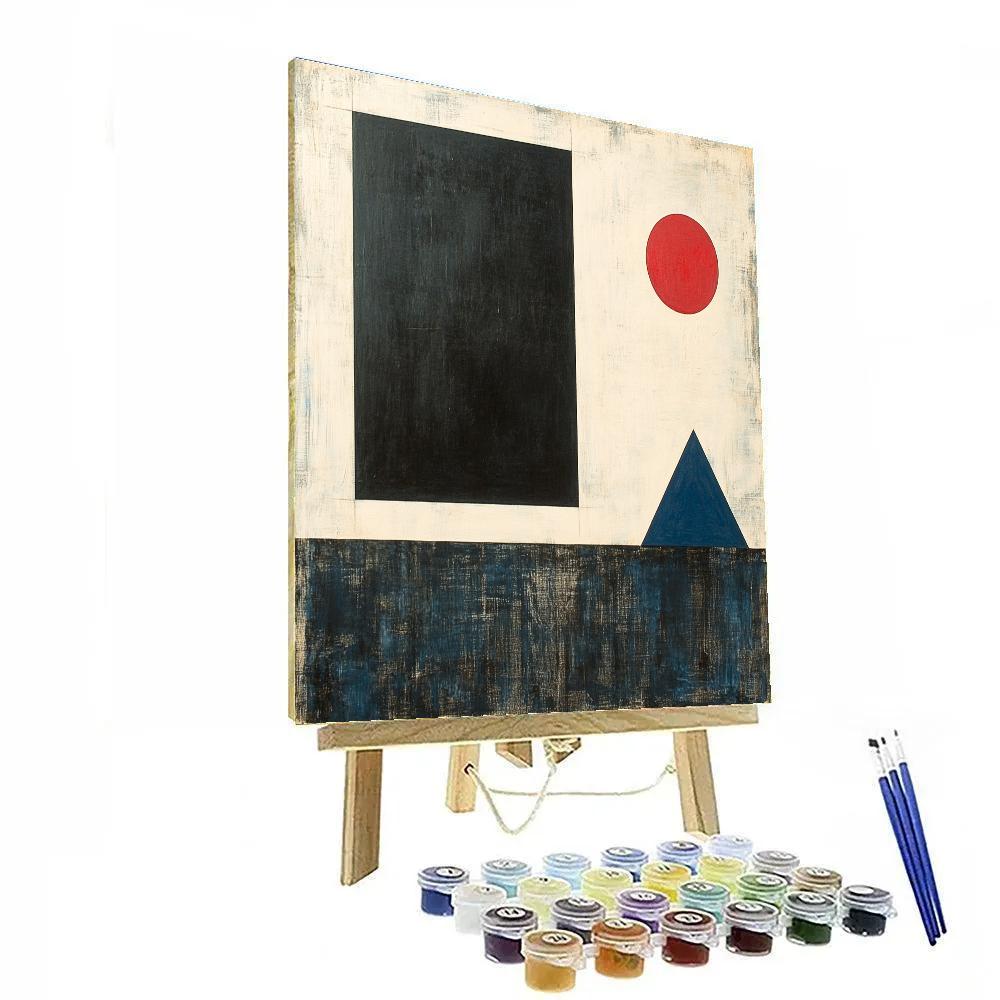 Kazimir Malevich Inspired Event Horizon Silence Paint by numbers art