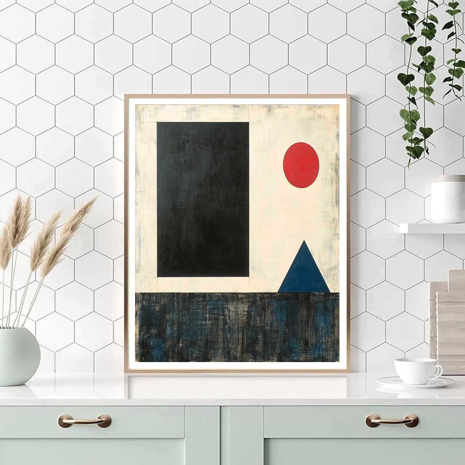 Kazimir Malevich Inspired Event Horizon Silence Paint by numbers art