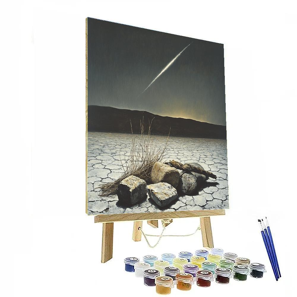 Francisco Goya Inspired Comet Lit Salt Flats Still Life paint by number