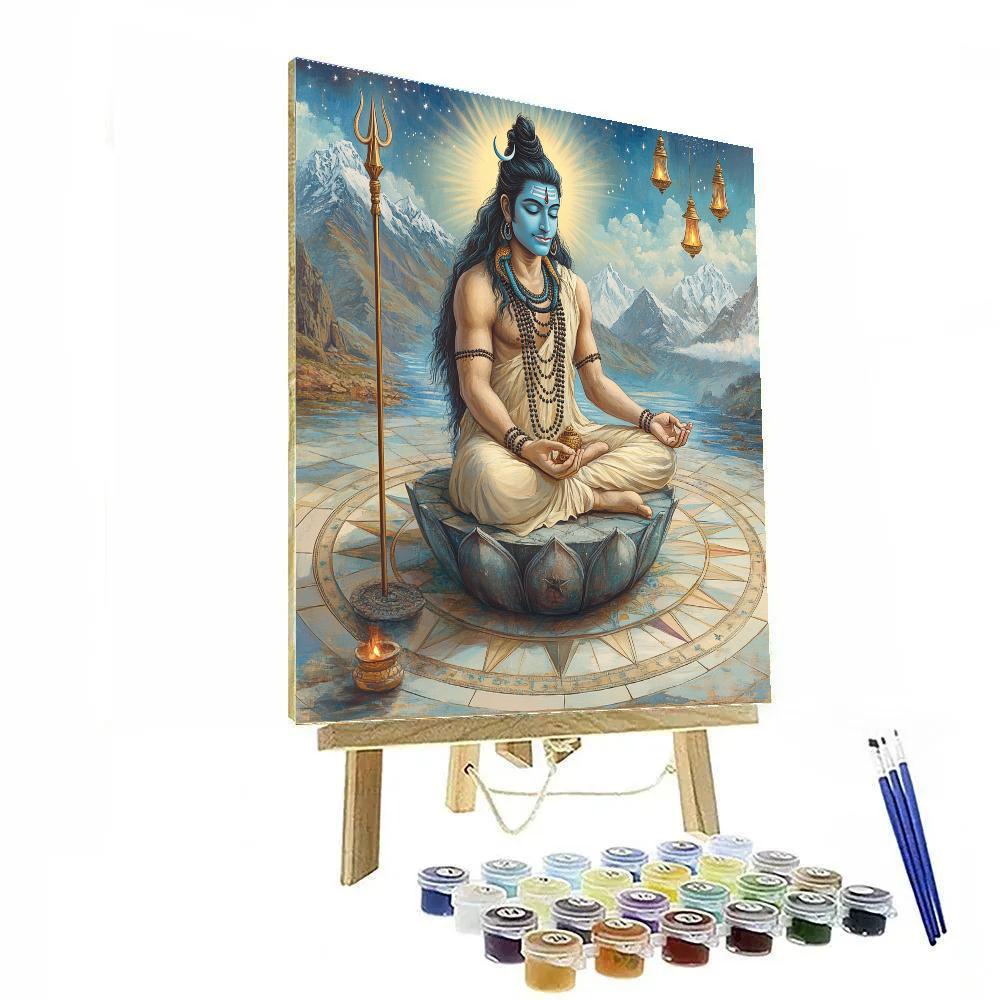 Lotus Observatory Of Shiva Numbered painting kits