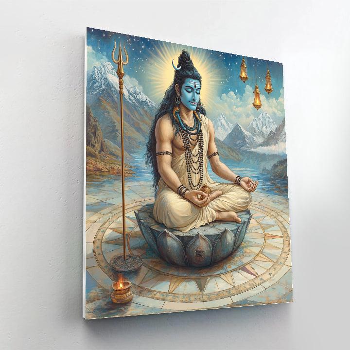 Lotus Observatory Of Shiva Numbered painting kits