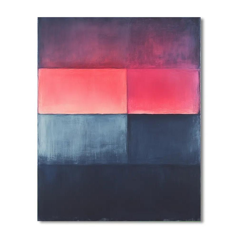 Mark Rothko Inspired Quiet Eclipse Luminance Painting by numbers kit