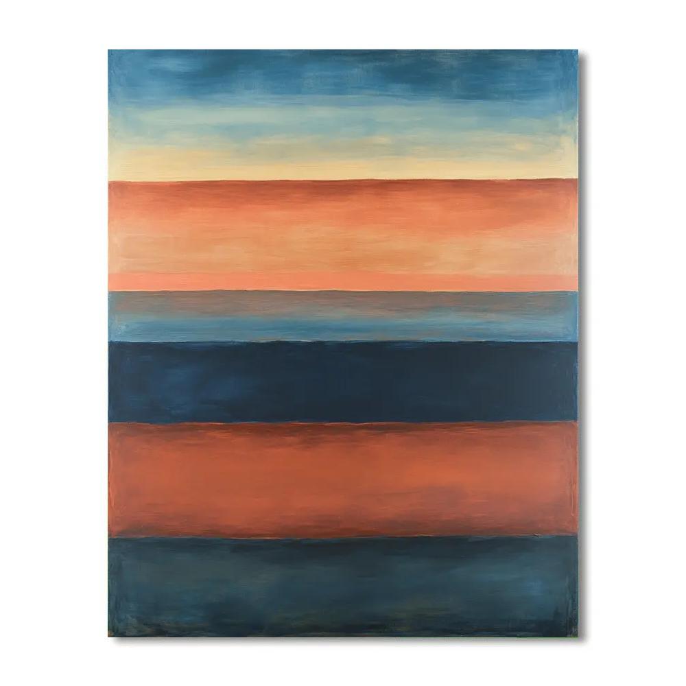 Mark Rothko Inspired Tectonic Stillness Of Dawn Number painting