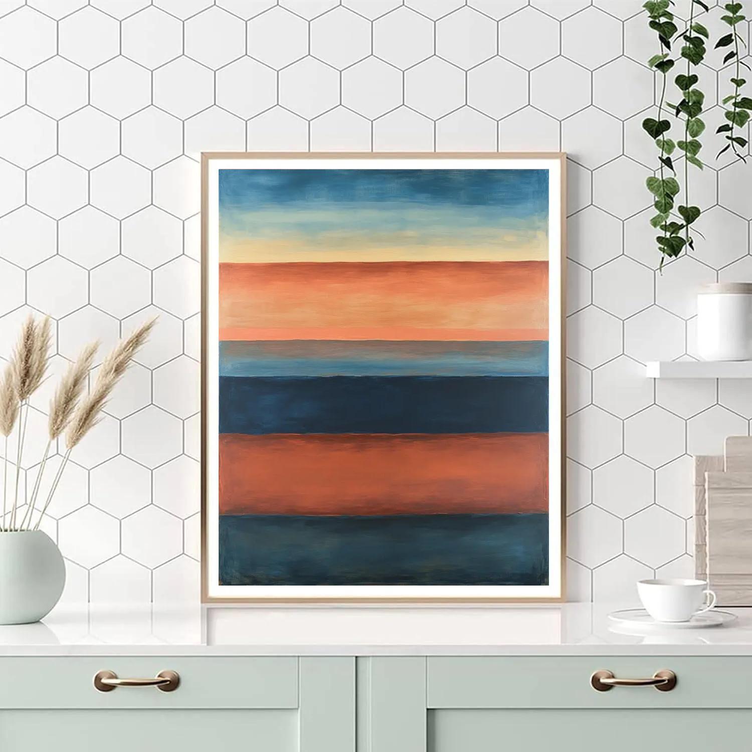 Mark Rothko Inspired Tectonic Stillness Of Dawn Number painting