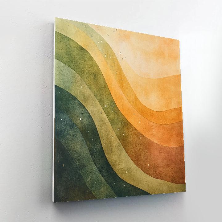 Nandalal Bose Inspired Monsoon Raga Currents paint by number