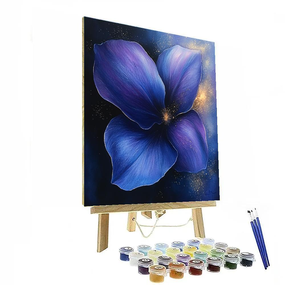 Edgar Degas Inspired Orchid Nebula Stillness paint by numbers