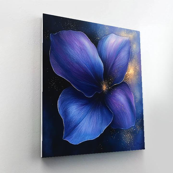 Edgar Degas Inspired Orchid Nebula Stillness paint by numbers