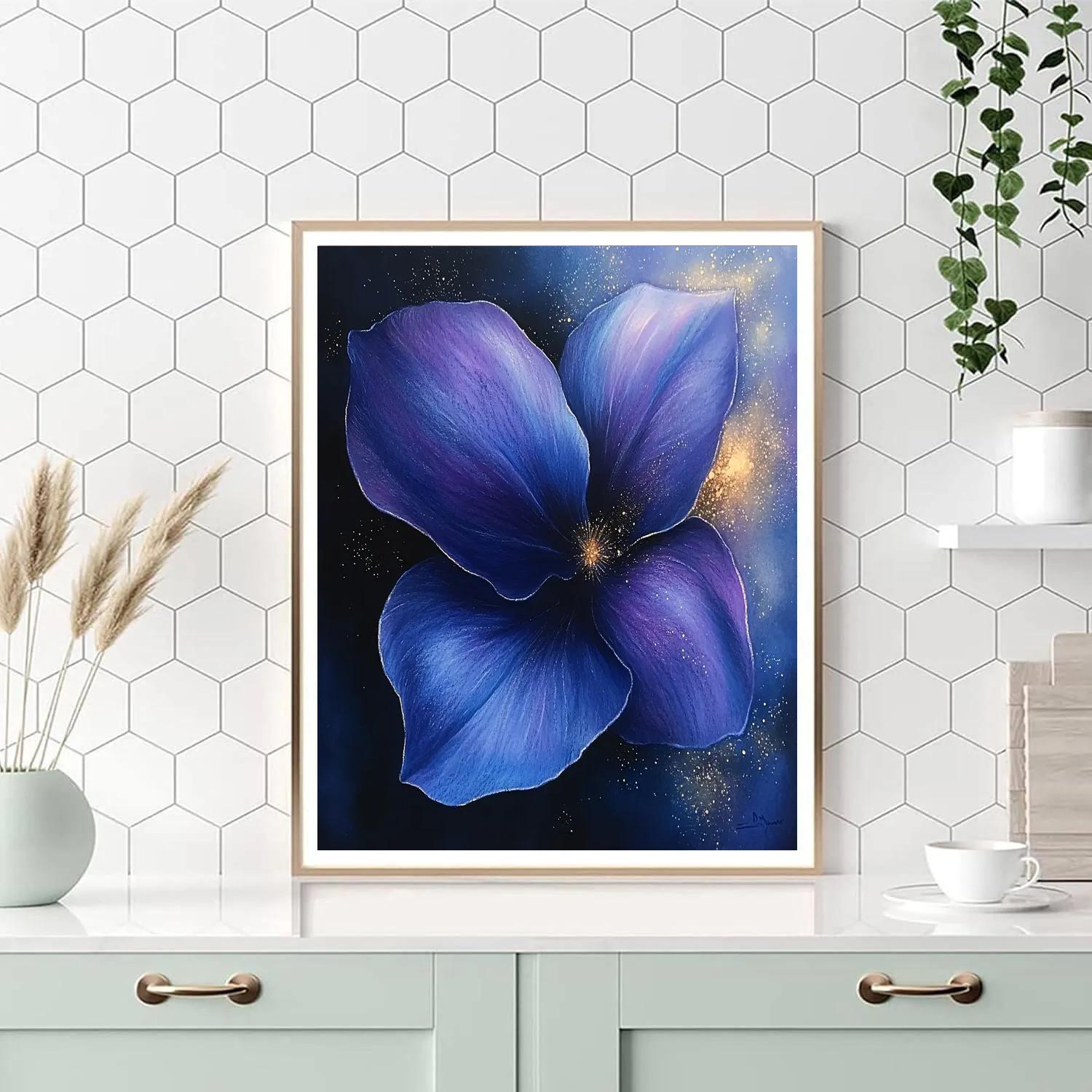 Edgar Degas Inspired Orchid Nebula Stillness paint by numbers