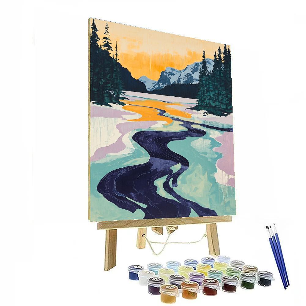 A.Y. Jackson Inspired Thaw Breakup On A Northern Lake Paint by numbers kits