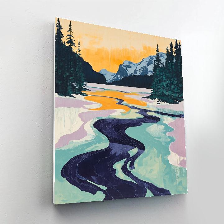 A.Y. Jackson Inspired Thaw Breakup On A Northern Lake Paint by numbers kits