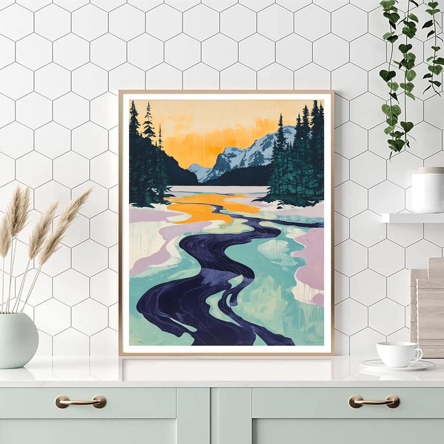 A.Y. Jackson Inspired Thaw Breakup On A Northern Lake Paint by numbers kits