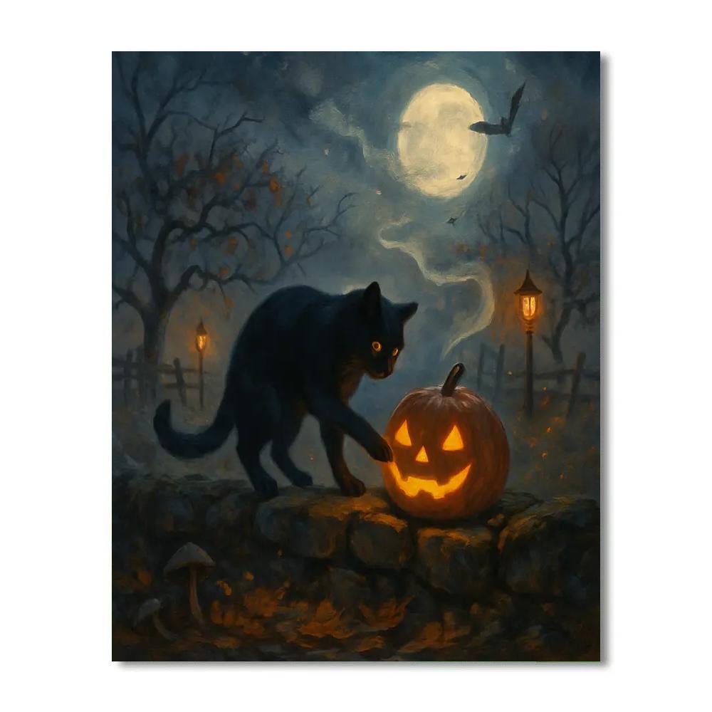 Lanterns Along The Sorrow Orchard Painting by numbers kit