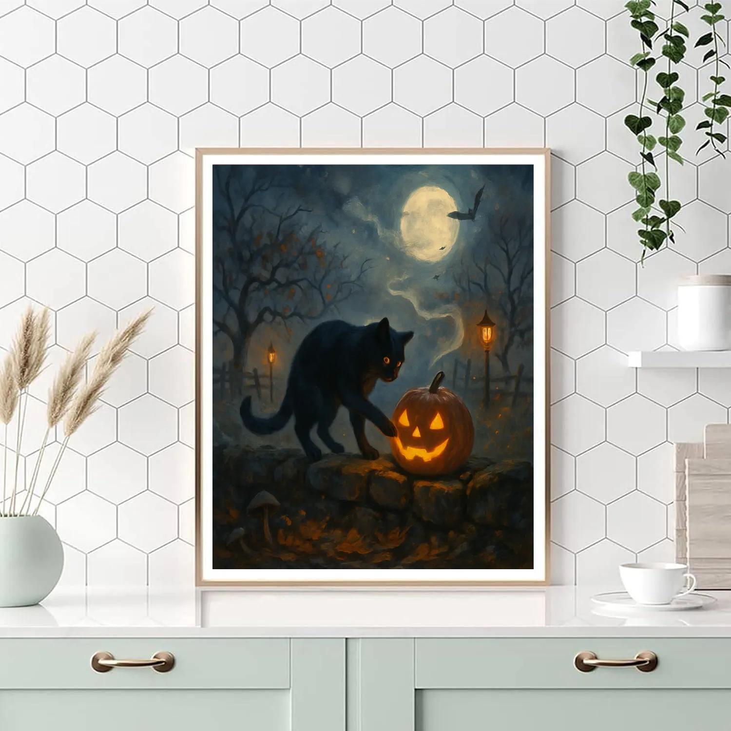 Lanterns Along The Sorrow Orchard Painting by numbers kit