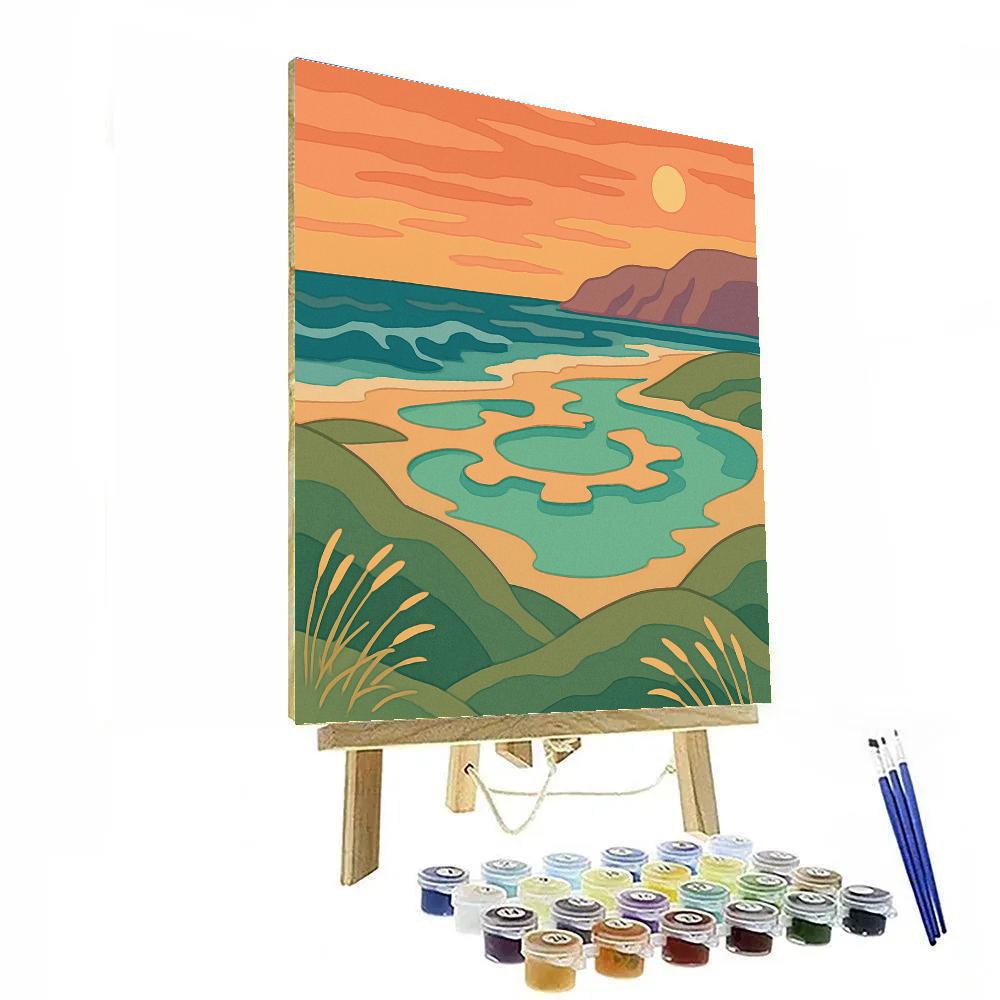 Clockwork Tidal Flats Landscape Paint by numbers kits