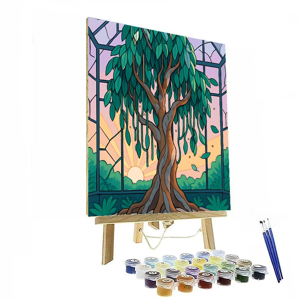 Glasshouse Grove Tree Mirage DIY paint by numbers