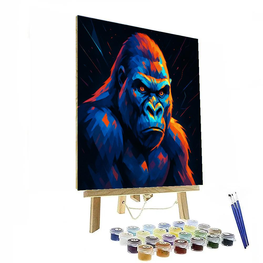 Prismatic Thunder Gorilla painting number kit