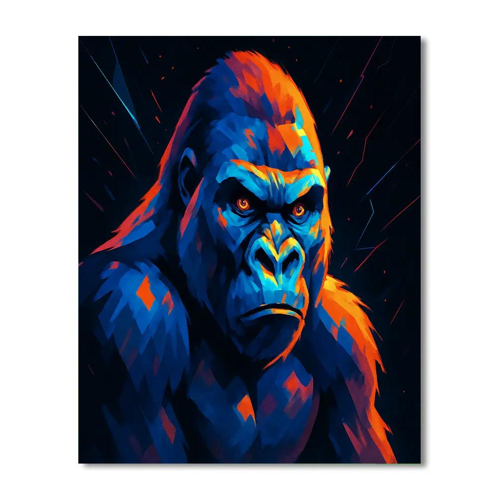 Prismatic Thunder Gorilla painting number kit