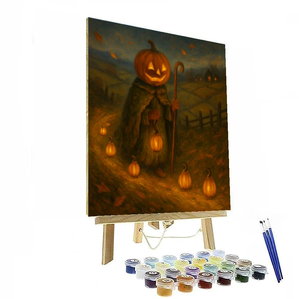 Lantern Parade Of The Pumpkin Shepherd paint by number