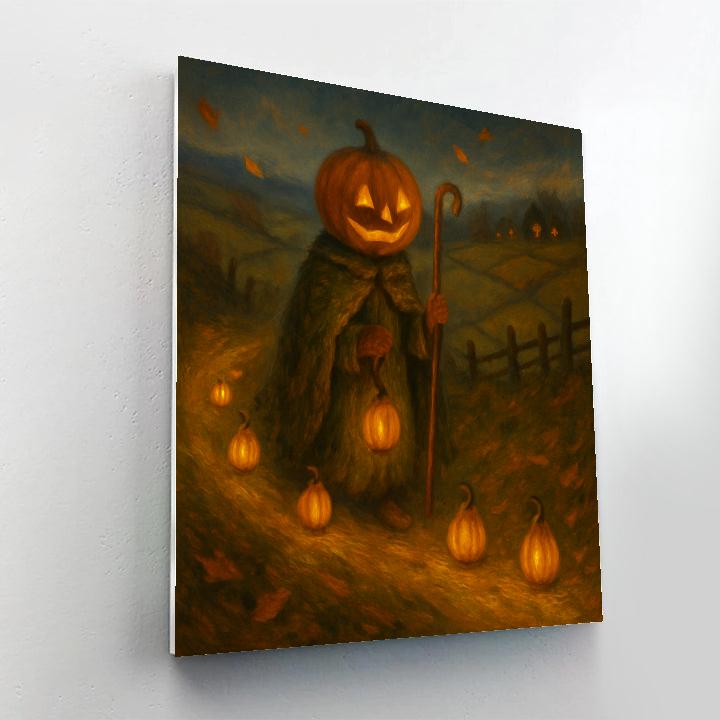 Lantern Parade Of The Pumpkin Shepherd paint by number
