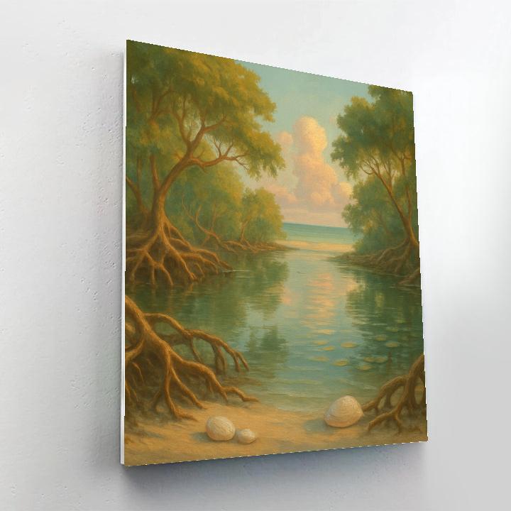 Sunlit Mangrove Mirror Lagoon Paint by numbers kits