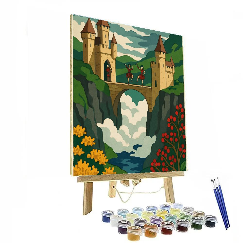 Scotland Crafted Skybridge Castle Numbered painting kits