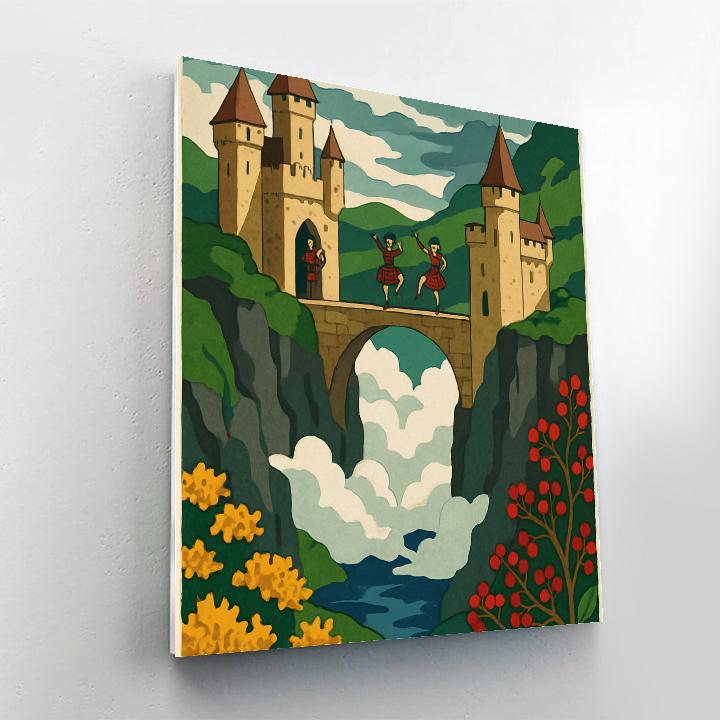 Scotland Crafted Skybridge Castle Numbered painting kits