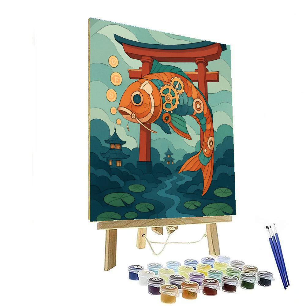 Clockwork Koi Fantasy Gate Numbered painting kits