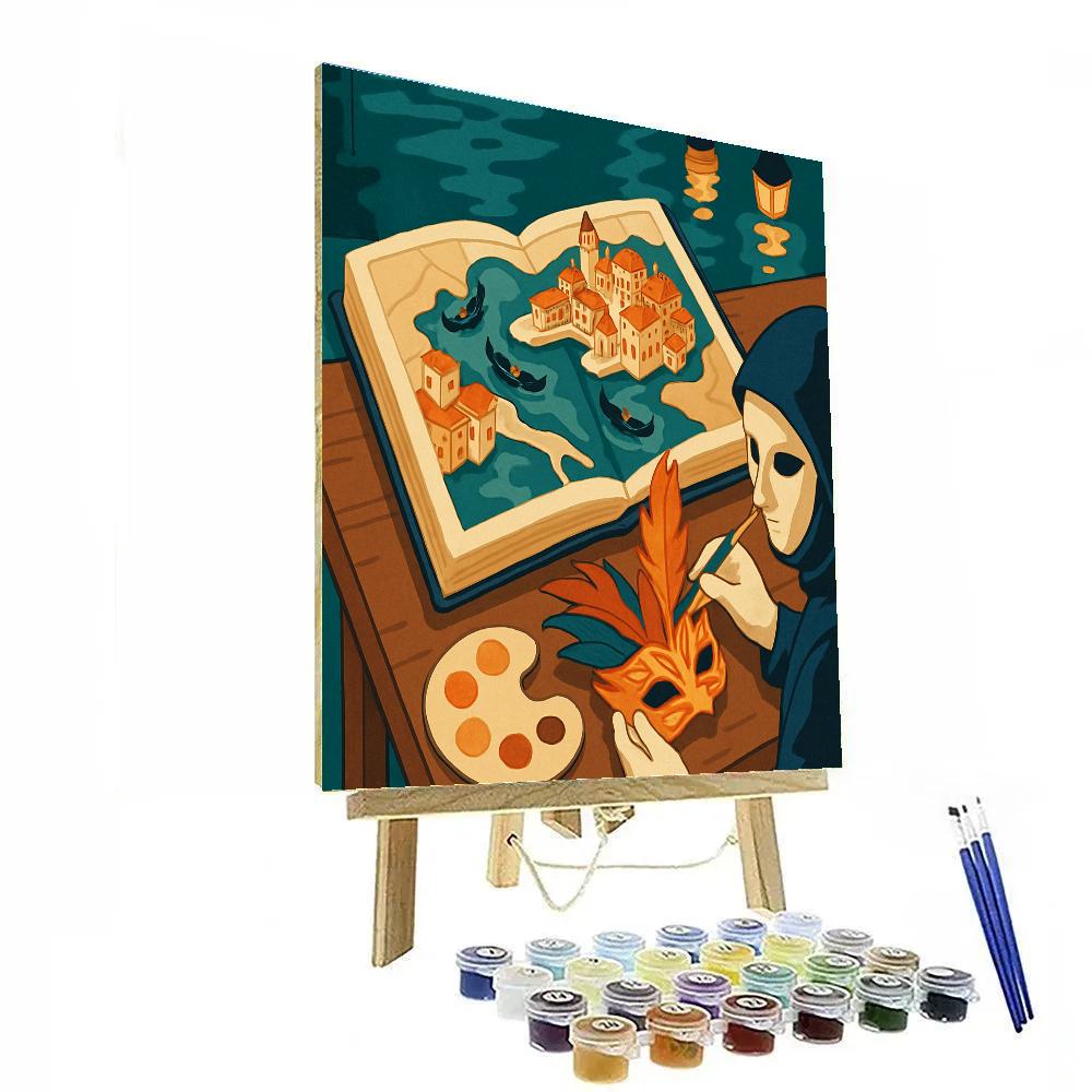 Carnival Atlas Venice Map Number painting