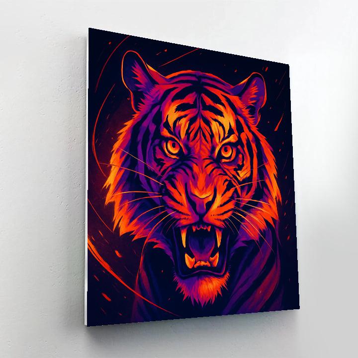 Solar Flare Tiger Stare paint by color