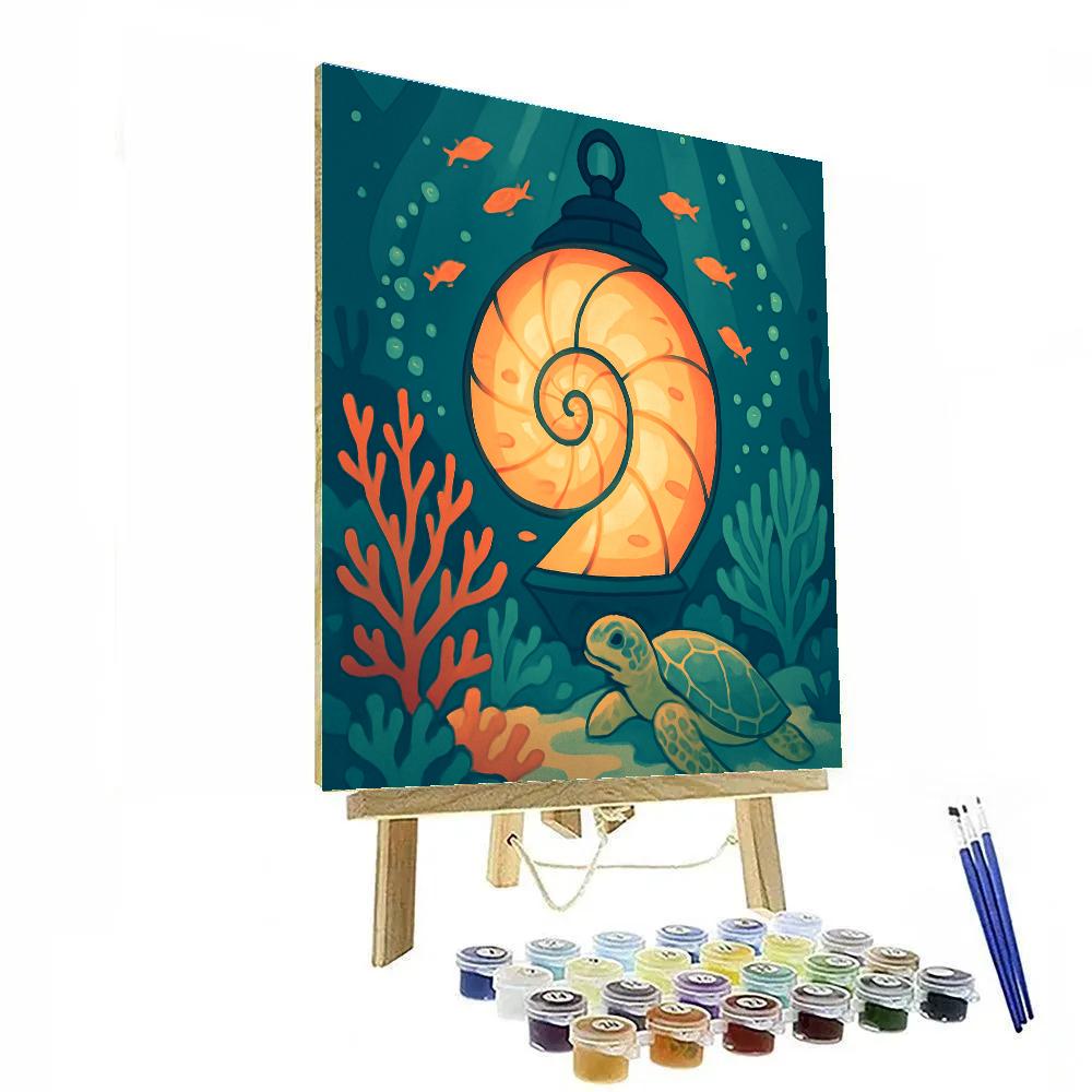 Lantern Reef Ocean Drift Painting by numbers kit